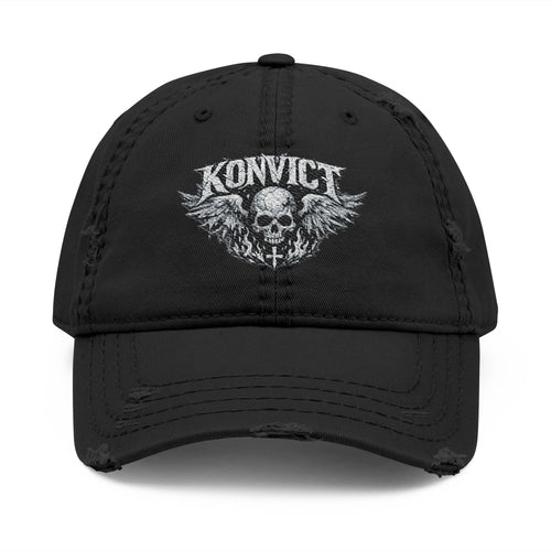 Konvict Skull Distressed Cap
