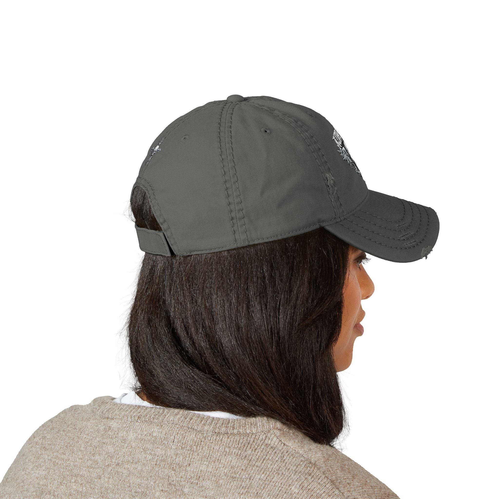 Konvict Skull Distressed Cap